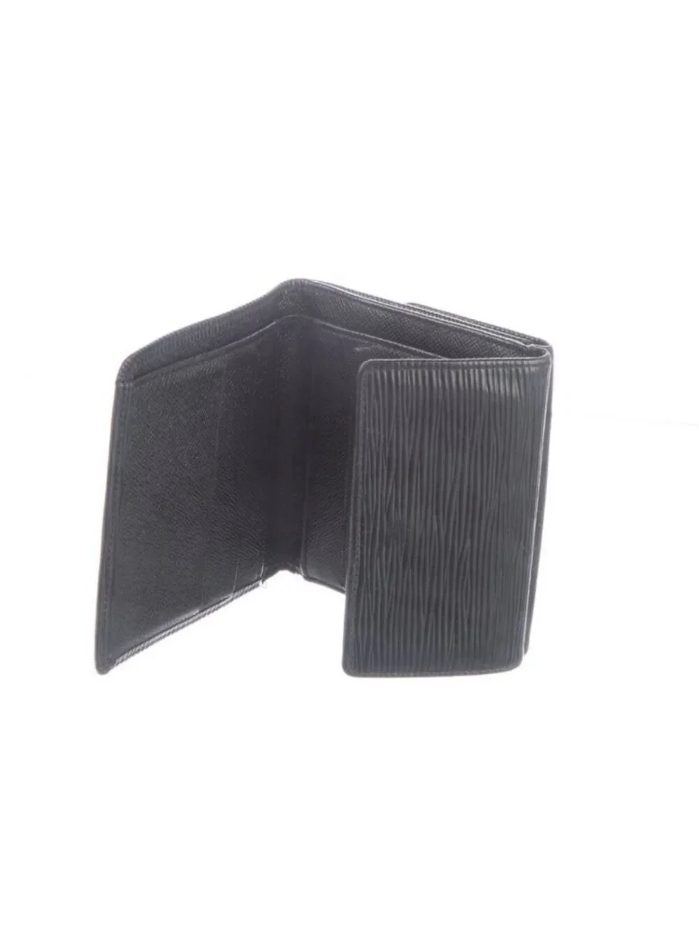 Louis Vuitton Authentic Vintage Elise Wallet Black Epi Leather Trifold Compact